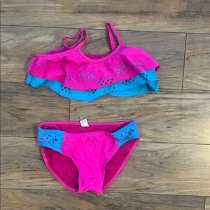 Pink and Blue Kids Swim Bikini
